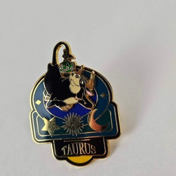 Disney Pin Ferdinand Bull Taurus Signs of the Zodiac 2002 12306 May Flowers Vtg - Picture 4 of 6